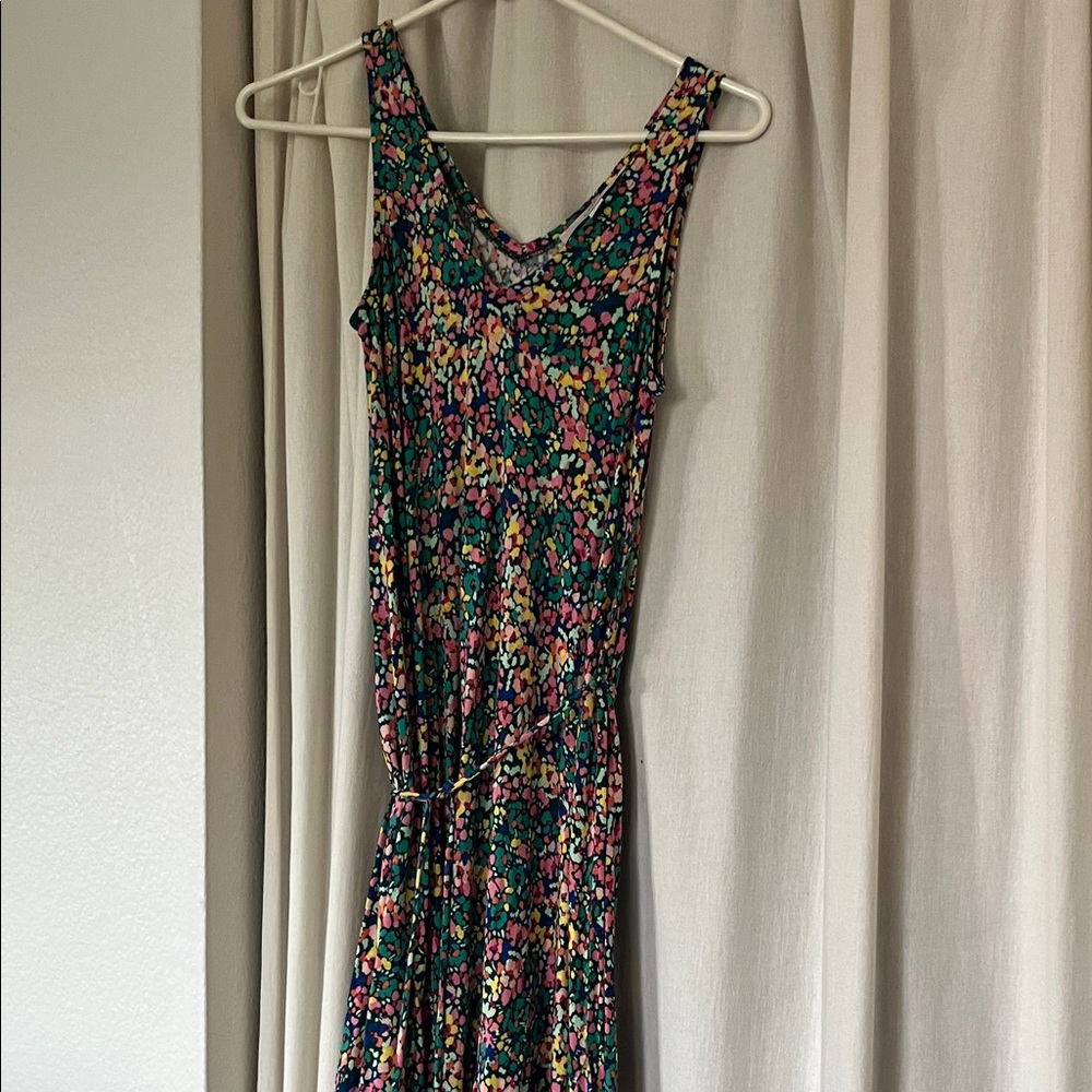 Floral Sleeveless Maxi Dress